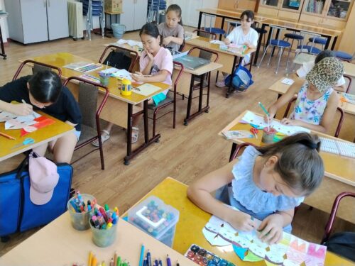 Преподаватели отдела Мира творчество,  закончили работу в пришкольных летних лагерях.
